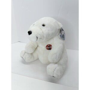 Vintage 1993 Coca Cola Polar Bear Plush Stuffed Animal Collectible 11”
